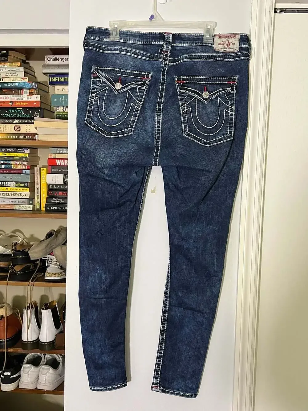 True Religion World Tour Section Skinny Distressed Jeans